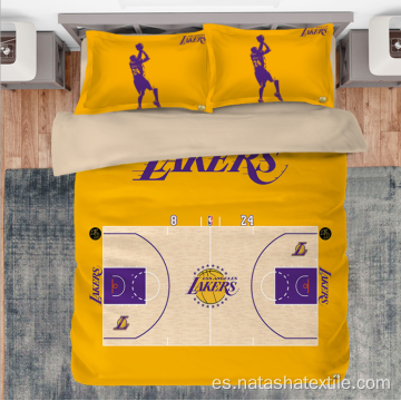 Juegos de cama de 3 piezas NBA Black No. 23